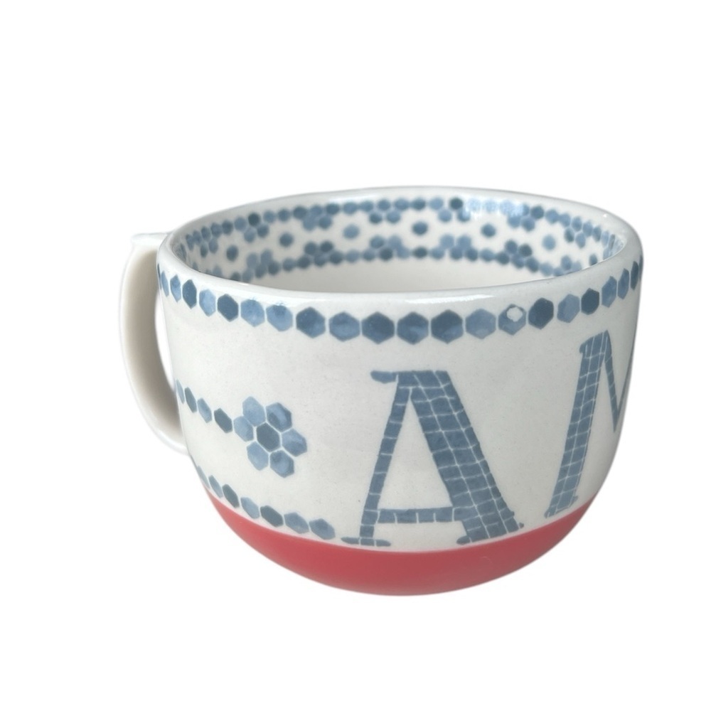 Anthropologie AMOUR cocoa tea coffee mug